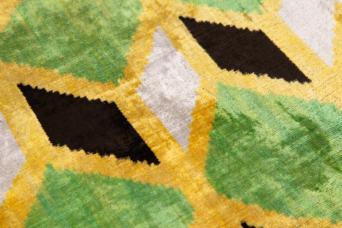 Handmade Velvet Geometric Cushion