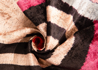 Handmade Velvet Abstract Cushion